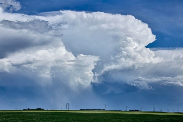 Photo prairie storm clouds canada