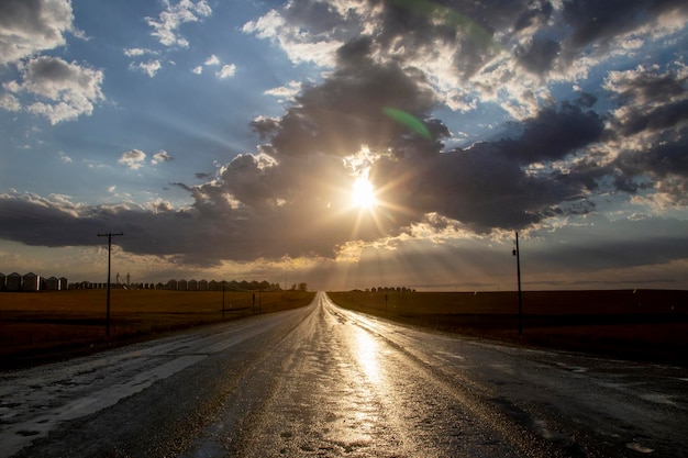 Photo prairie storm clouds canada