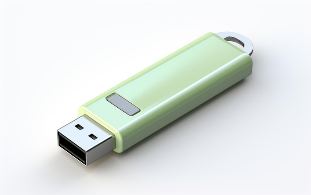 Praktische draagbare USB-gegevensmobiliteit essentieel op een witte of heldere oppervlakte PNG doorzichtige achtergrond