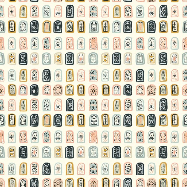 Prayer rugs seamless pattern Gift wrapping background Eid alFitr