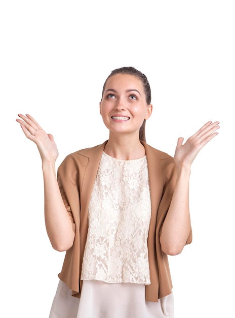 Praying christian woman