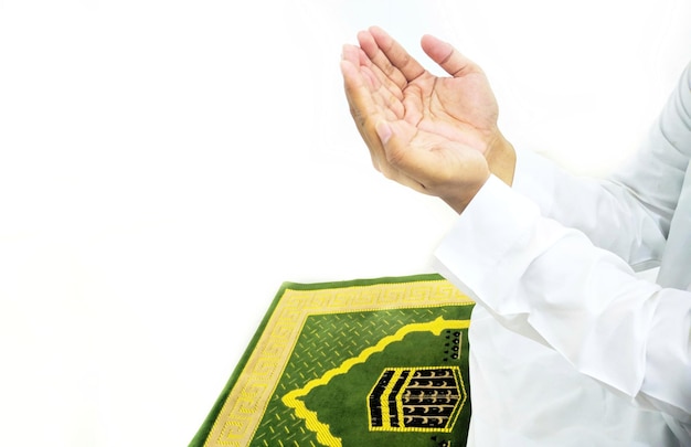 Praying hands Islamic Background