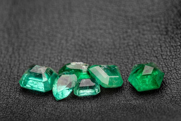 Precious gemstones emerald