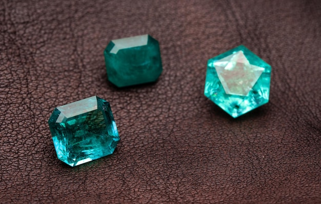 Precious gemstones emerald