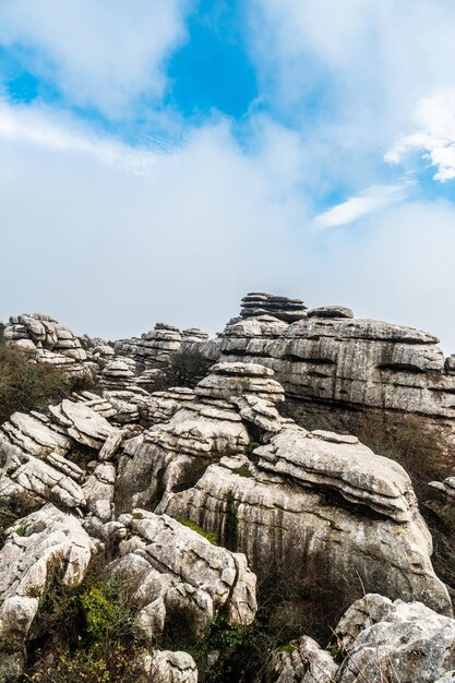 Antequera 및 Villanueva de la ConcepciÃ³n의 시정촌에 있는 Torcal de Antequera 꼭대기에 있는 보석. 말라가, 안달루시아