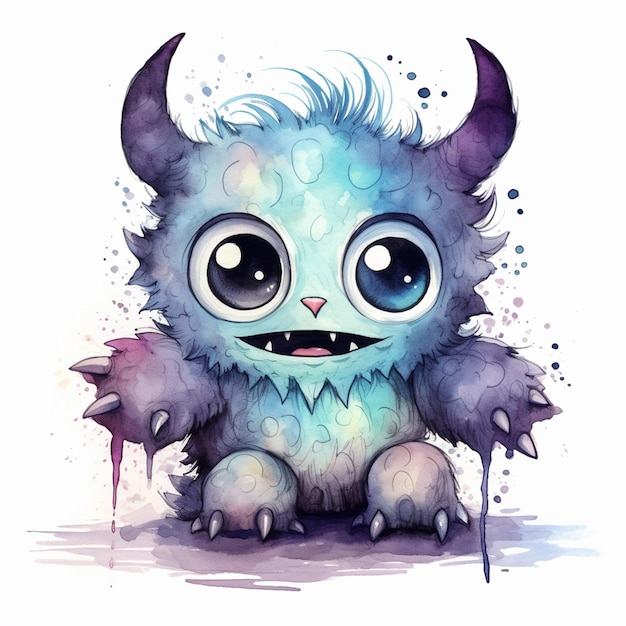 Precious Watercolor Monster Is Priceless