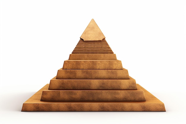 写真 3d ピラミッド アイコンの正確な角度