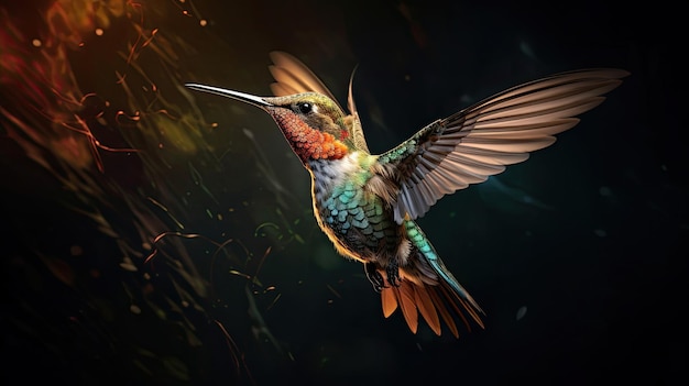 Precise capture of a hummingbird in midflight