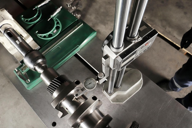 Precise measurement on the crankshaft