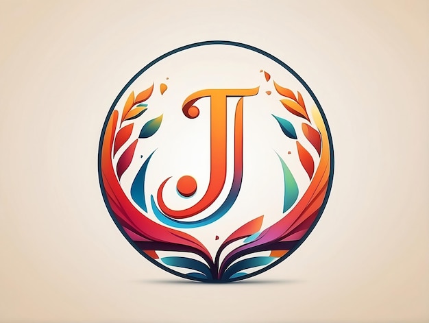 Foto precision crafted j logo icon een digitaal meesterwerk