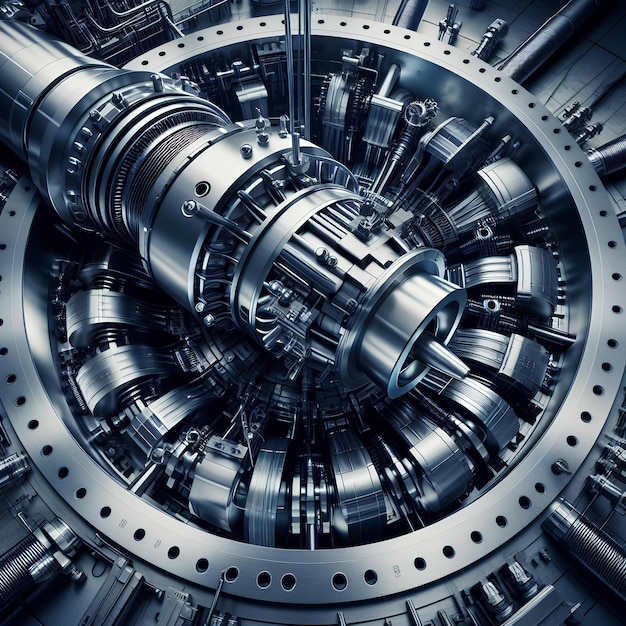 Precision engineering showcased in a steam turbine a cornerstone in modern energy generation