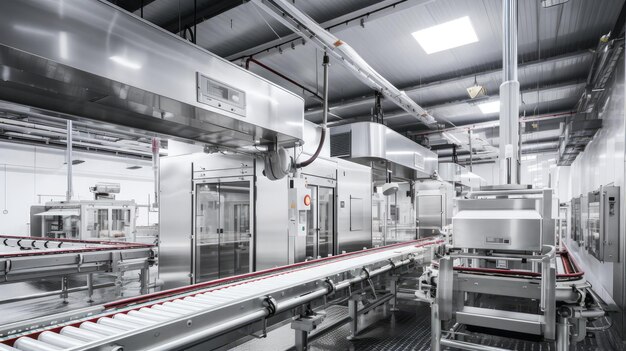 precision of a food processing plant as it transforms meat and chicken into delectable products From conveyor belts to plastic packaging experience the essence of modern food manufacturing