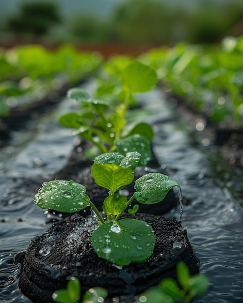 Precision Irrigation System Delivering Wallpaper