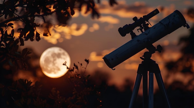 Photo precision moon sighting through the lens of dedicated telescopes