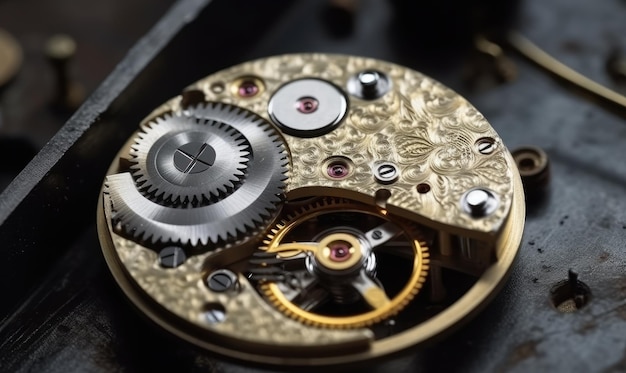 Precision repair of vintage watch gears for optimal performance Creating using generative AI tools