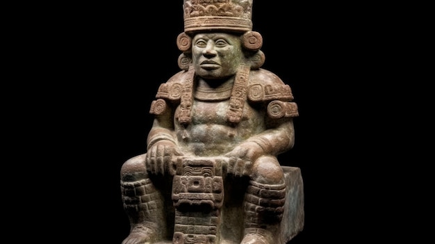 PreColumbian Mesoamerican 통치자 AI 생성