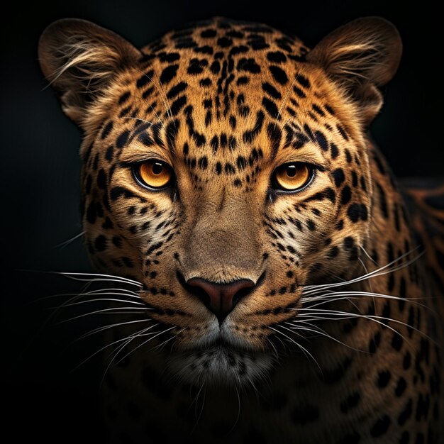 Photo predator leopard