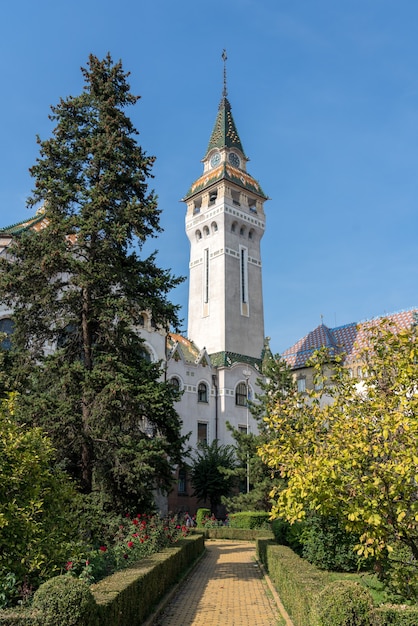 The Prefecture Tower in Targu Mures Transylvania Romania