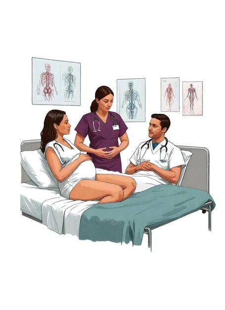 Pregnancy Woman in Labor