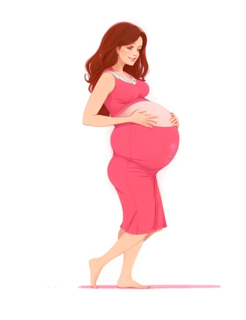 pregnant mother illustration