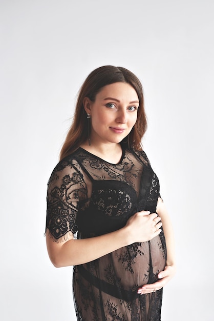 Pregnant young woman Expecting child Childbirth and parenthood