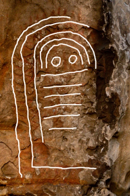 Prehistoric idol of la pena de tu asturias