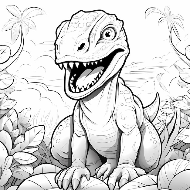 Prehistoric Palette DinosaurThemed Coloring for Kids