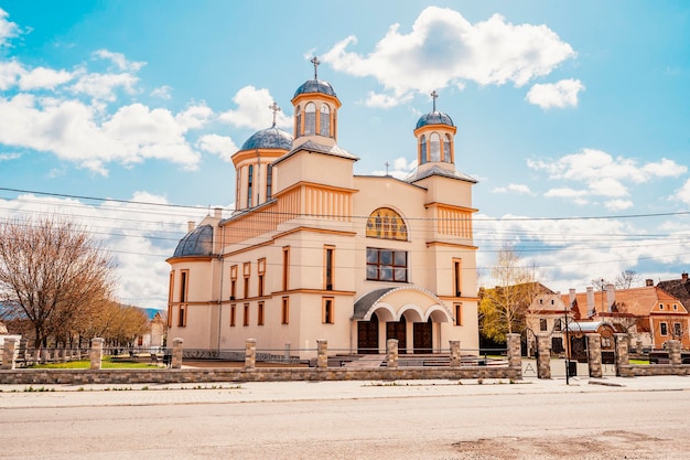 Prejmer Roemenië Biserica Sfintii Trei Ierarhi Middeleeuwse versterkte Saksische kerk in de provincieoriëntatiepunt van Brasov