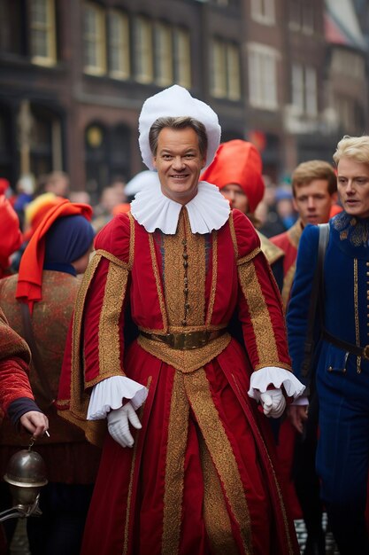 Foto premier rutte als sinterklaas en geert wilders als black pete