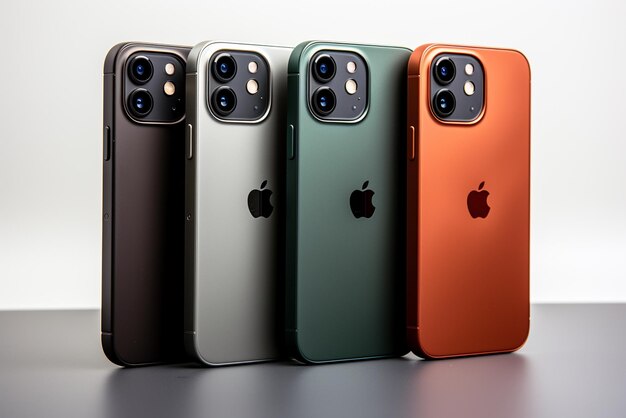 Foto sfondamento del prodotto della società apple premium