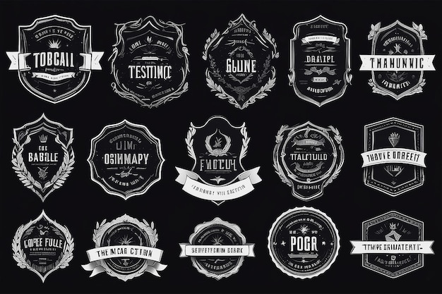 Premium Badge Templates Collection Hoogwaardige Insignia-ontwerpen