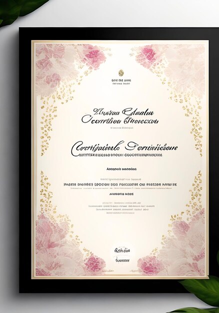 premium certificate design vector templateAI Generated