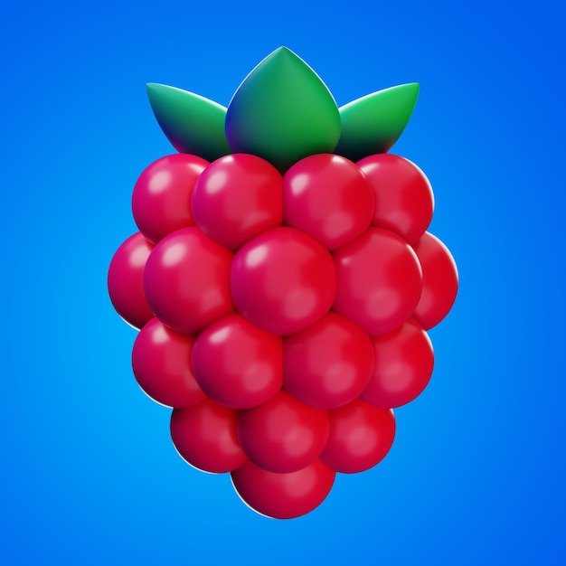 premium cherry food icon 3d rendering on isolated background