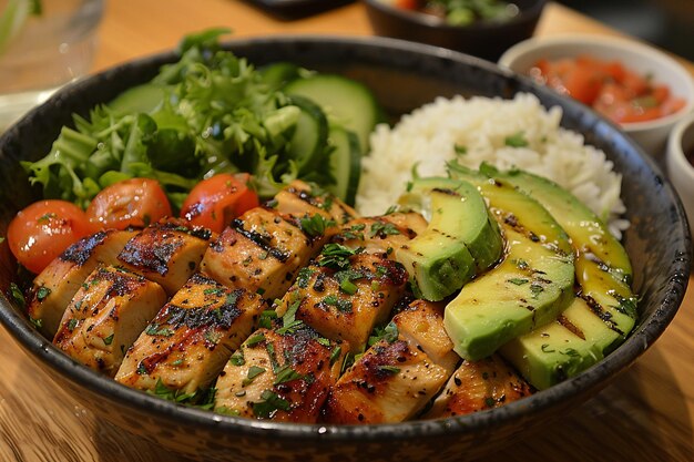 Premium Chicken Steak garnished with Sesame Seeds and Fresh Garden Bounty