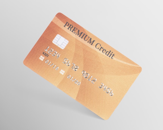 Photo premium credit card  money and banking