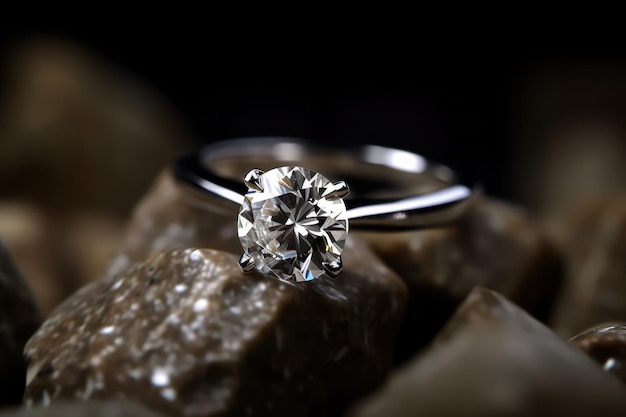 premium and designer ring jewelry photography with couples generative ai