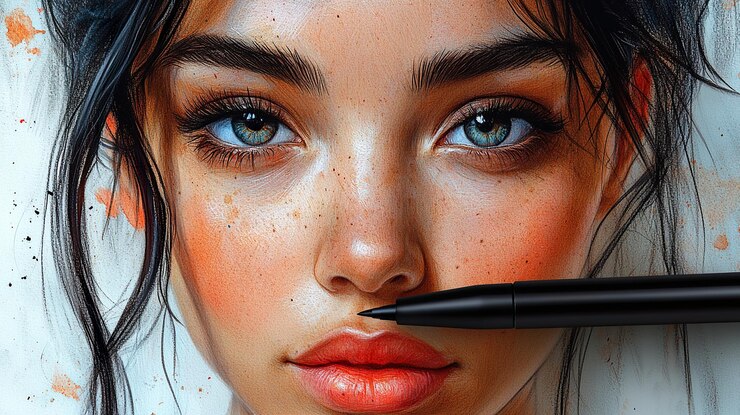 Photo premium digital drawing tablet with sleek stylus unleash your artistic vision