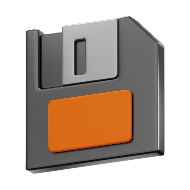 Premium disk storage icon 3d rendering on isolated background