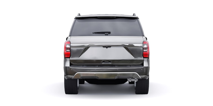 Photo premium family suv isolated on white background 3d rendering