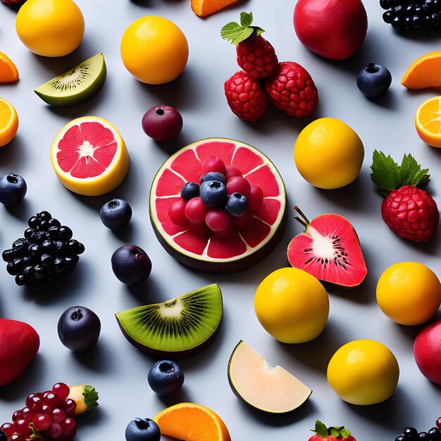 premium food styling with Fruits