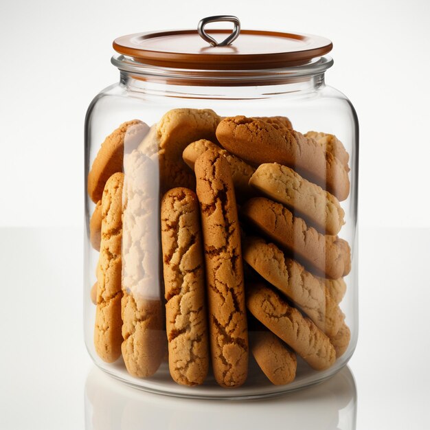 Premium Glass Biscuit Jar in Stunning Isolation