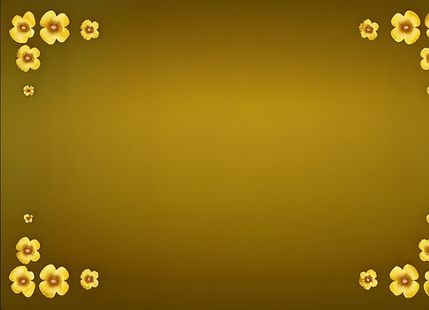 Premium golden flowers background with text space