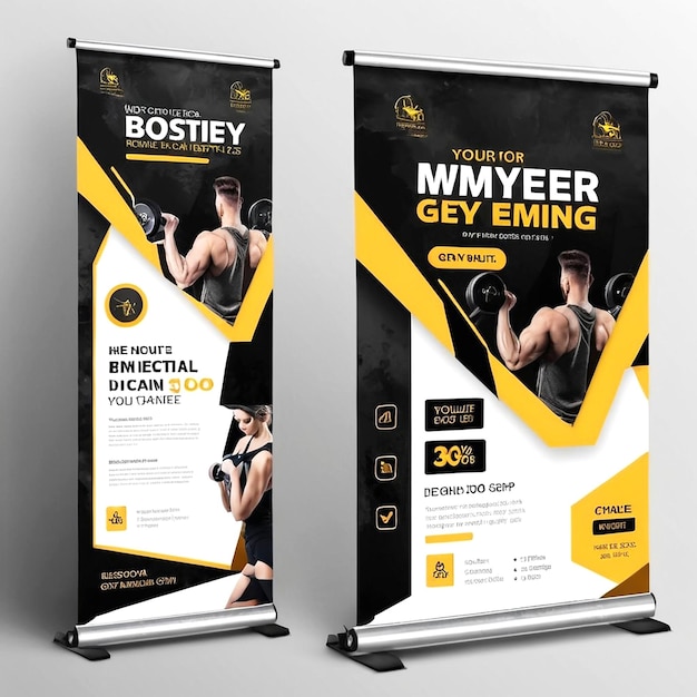 PREMIUM GYM BANNER Ontwerp sjabloon