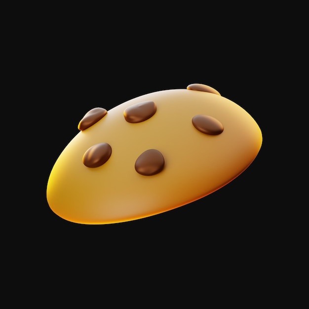 Premium happy thanksgiving day cookie-pictogram 3D-rendering