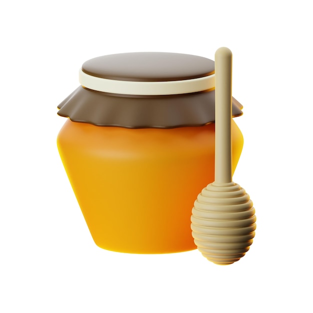 Premium happy thanksgiving day honey icon 3D rendering