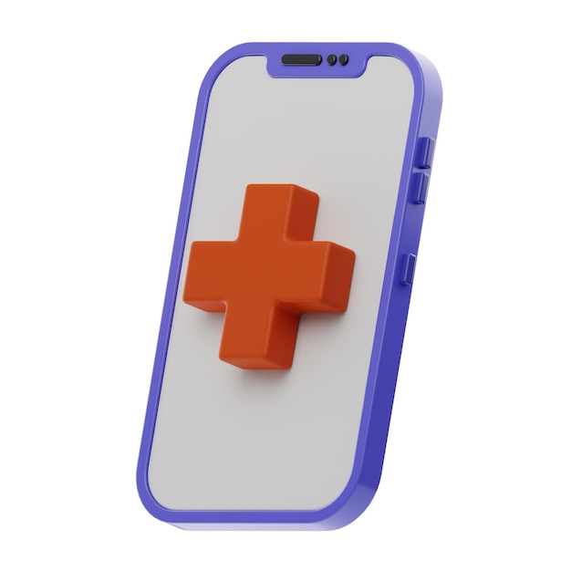 Premium Health Medical icon 3d rendering PNG transparent background