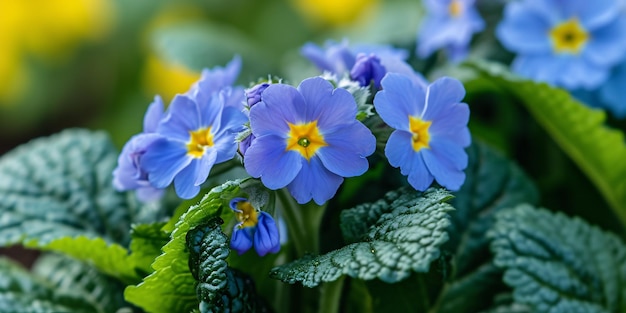 Foto immagine premium del globo indigo cowslip primula denticulata