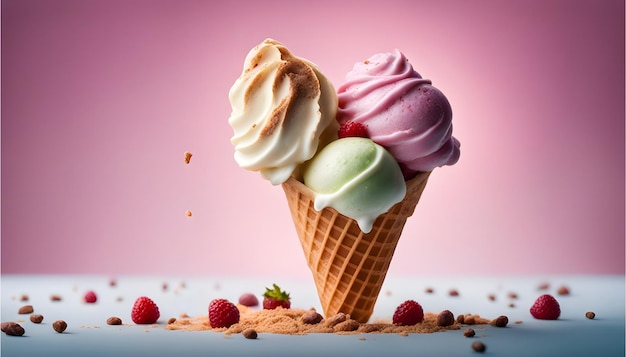 Premium Italian gelato frozen dessert made with highquality ingredients ice cream