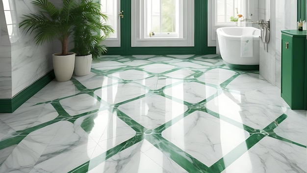 Premium Marble Tiles and Flooring Design in exclusive green pattern with 8k Regulation