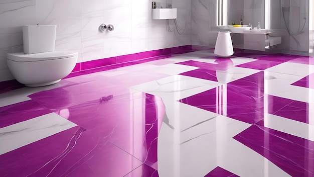 Premium Marble Tiles and Flooring Design in exclusive magenta pattern with 8k Regulation